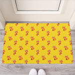 Cartoon Fox Pattern Print Rubber Doormat