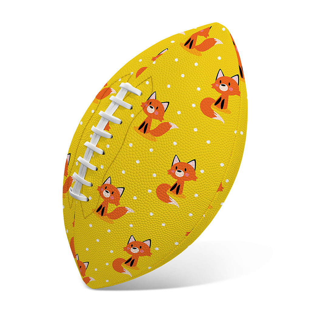 Cartoon Fox Pattern Print Rugby Ball