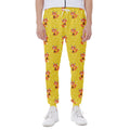 Cartoon Fox Pattern Print Joggers