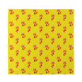 Cartoon Fox Pattern Print Silk Bandana