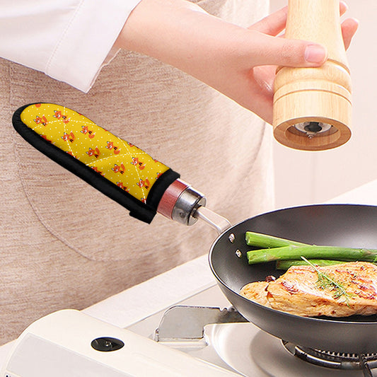 Cartoon Fox Pattern Print Skillet Handle Cover