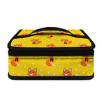 Cartoon Fox Pattern Print Small Lunch Bag