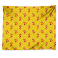 Cartoon Fox Pattern Print Tapestry