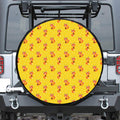 Cartoon Fox Pattern Print Tire Cover