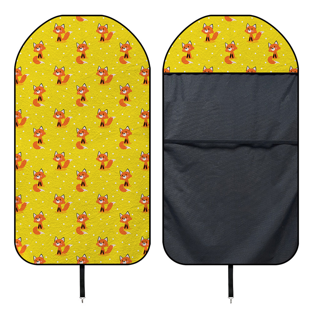Cartoon Fox Pattern Print Waterproof Car Seat Cover