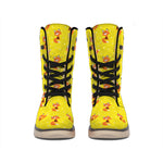 Cartoon Fox Pattern Print Winter Boots