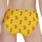 Cartoon Fox Pattern Print Women's Panties