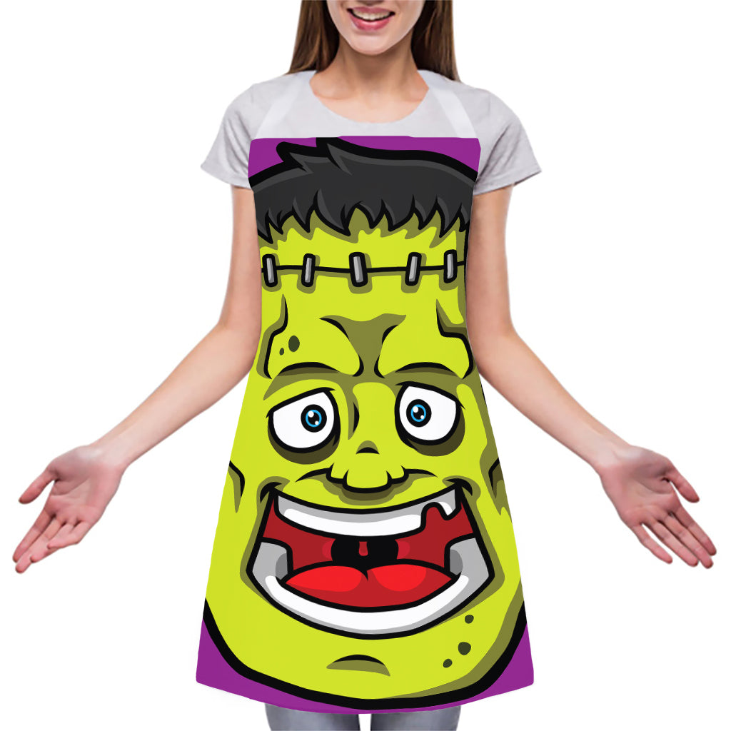 Cartoon Frankenstein Print Adjustable Apron