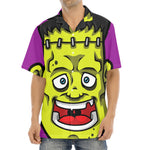 Cartoon Frankenstein Print Aloha Shirt