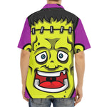 Cartoon Frankenstein Print Aloha Shirt