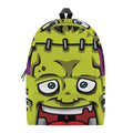 Cartoon Frankenstein Print School Backpack