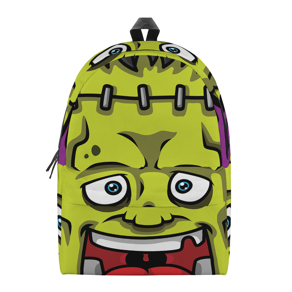 Cartoon Frankenstein Print Backpack
