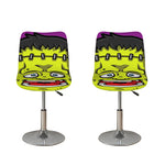 Cartoon Frankenstein Print Bar Stool Covers