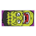 Cartoon Frankenstein Print Beach Towel