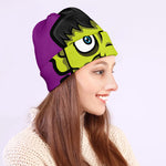 Cartoon Frankenstein Print Beanie