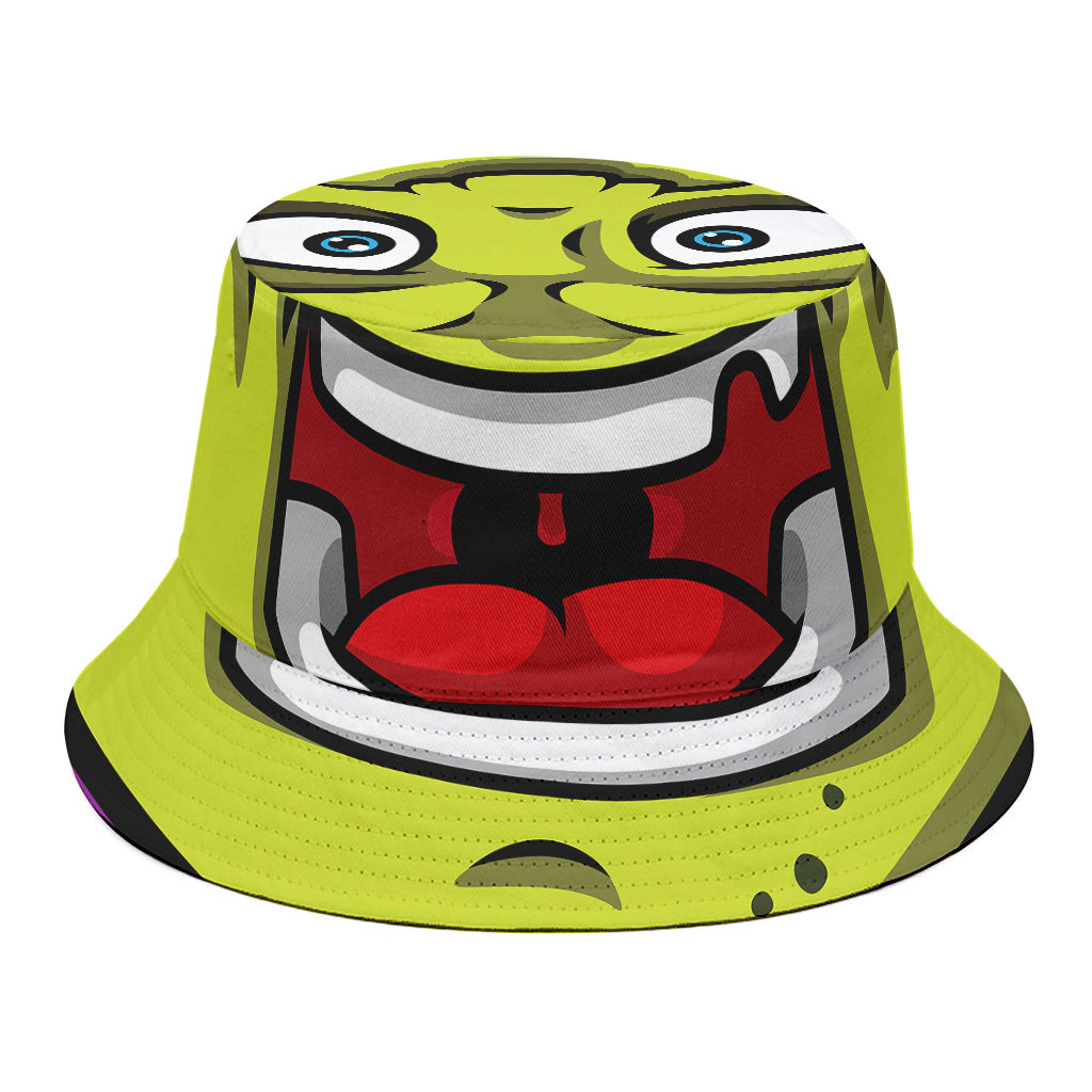 Cartoon Frankenstein Print Bucket Hat