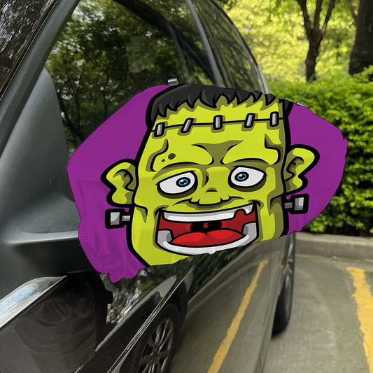 Cartoon Frankenstein Print Car Side Mirror Covers
