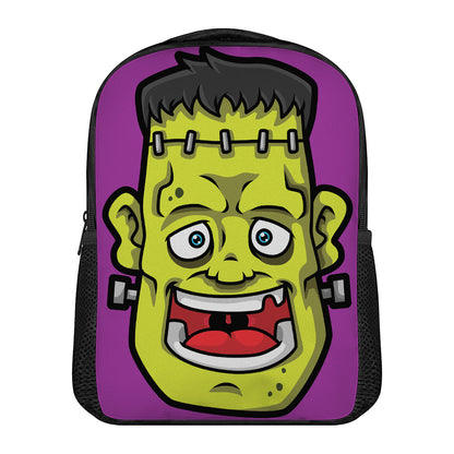 Cartoon Frankenstein Print Casual Backpack