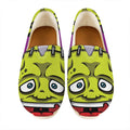 Cartoon Frankenstein Print Casual Shoes