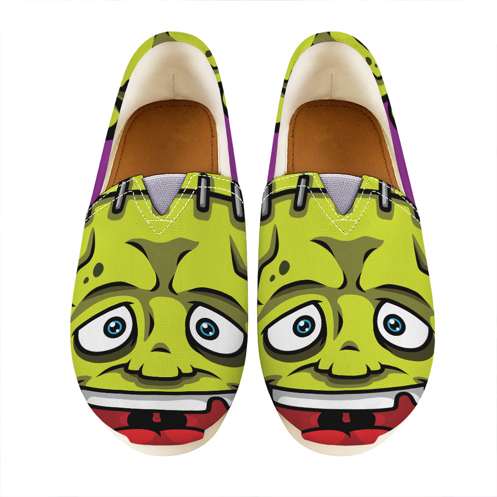 Cartoon Frankenstein Print Casual Shoes