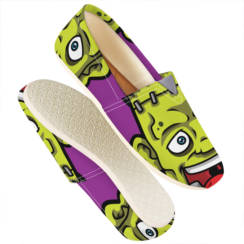 Cartoon Frankenstein Print Casual Shoes