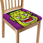 Cartoon Frankenstein Print Chair Cushion Cover