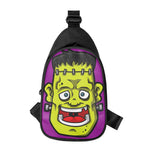 Cartoon Frankenstein Print Chest Bag