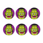 Cartoon Frankenstein Print Coaster Set