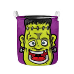 Cartoon Frankenstein Print Collapsible Laundry Basket
