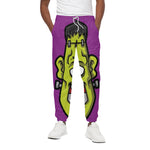 Cartoon Frankenstein Print Cotton Pants