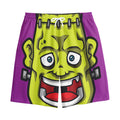 Cartoon Frankenstein Print Cotton Shorts