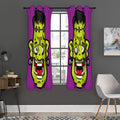 Cartoon Frankenstein Print Grommet Curtain Panels
