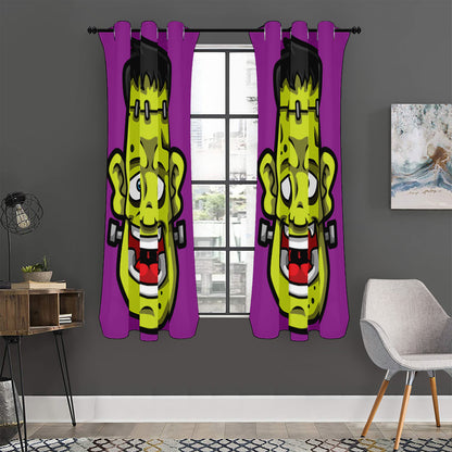 Cartoon Frankenstein Print Curtain
