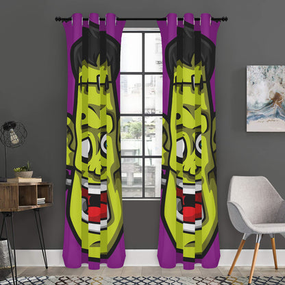 Cartoon Frankenstein Print Curtain