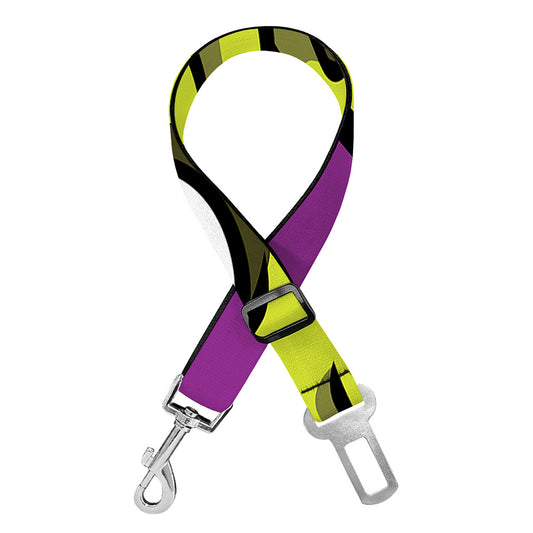 Cartoon Frankenstein Print Dog Seat Belt
