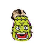 Cartoon Frankenstein Print Dog Zip Up Jacket