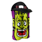 Cartoon Frankenstein Print Double Neoprene Wine Tote