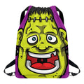 Cartoon Frankenstein Print Drawstring Backpack