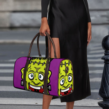 Cartoon Frankenstein Print Duffle Bag