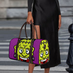 Cartoon Frankenstein Print Duffle Bag