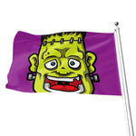 Cartoon Frankenstein Print Flag