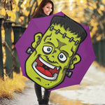 Cartoon Frankenstein Print Foldable Umbrella