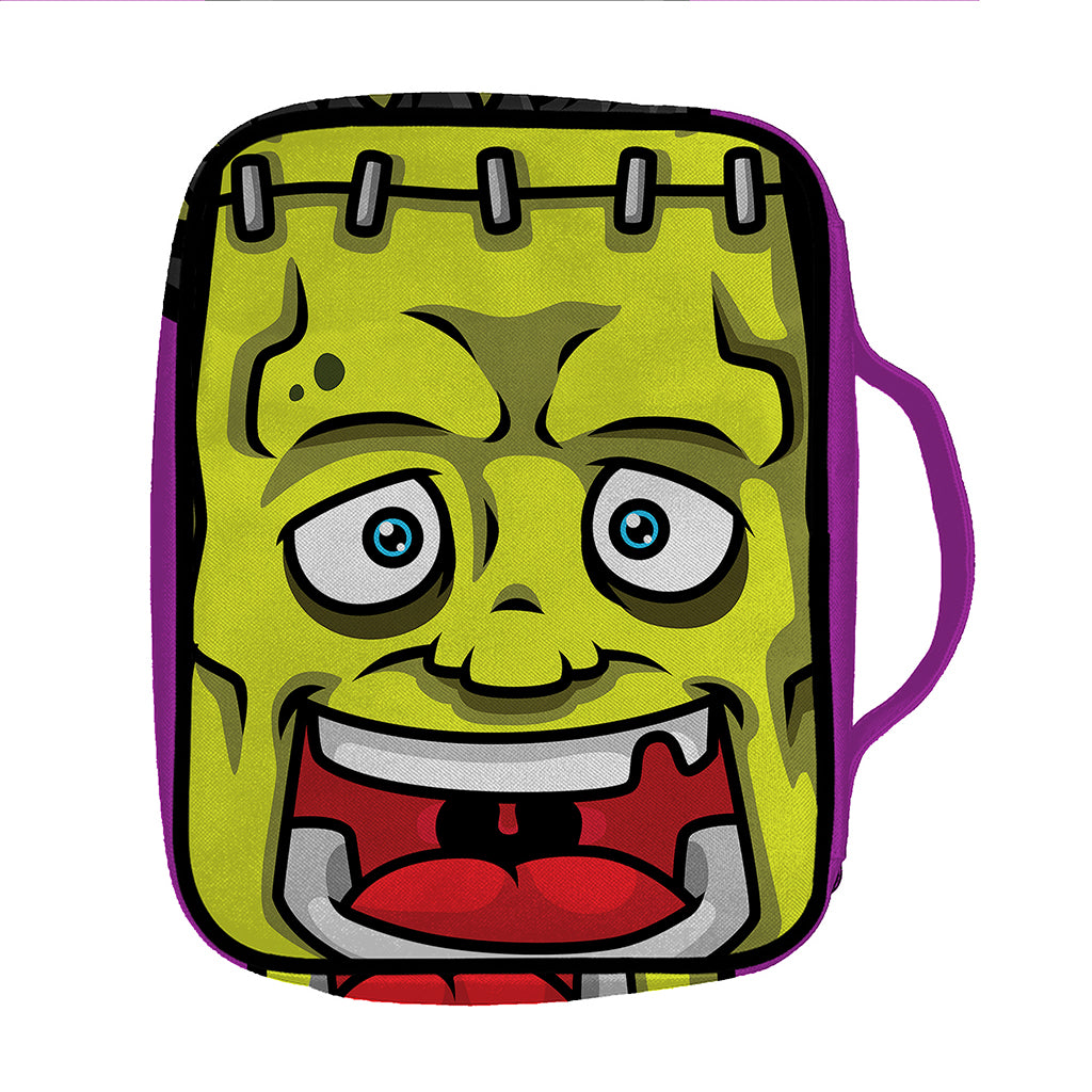 Cartoon Frankenstein Print Front Pocket Bible Bag