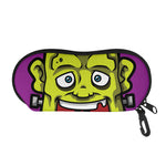 Cartoon Frankenstein Print Glasses Case