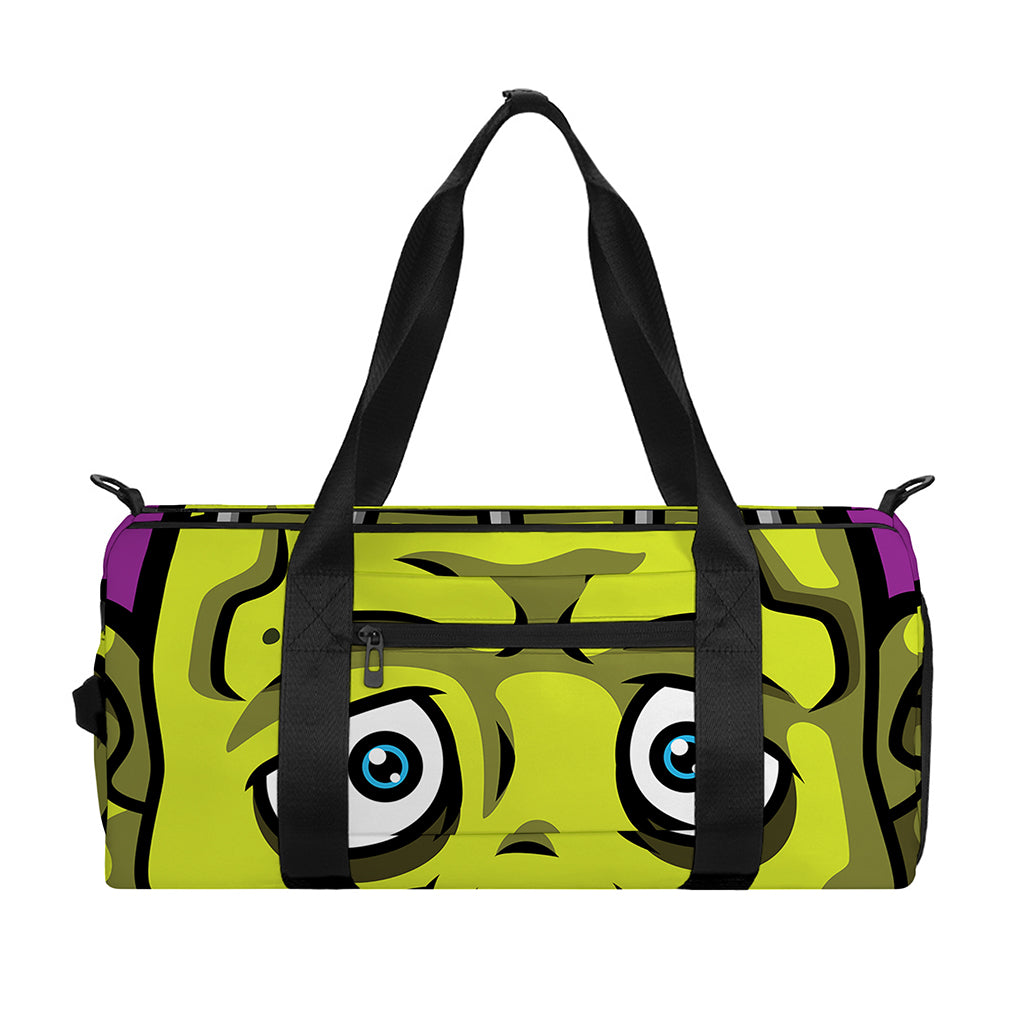 Cartoon Frankenstein Print Gym Bag