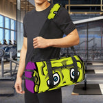 Cartoon Frankenstein Print Gym Bag