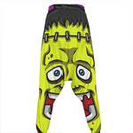 Cartoon Frankenstein Print Hammer Pants