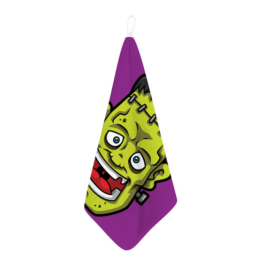 Cartoon Frankenstein Print Hand Towel