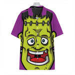 Cartoon Frankenstein Print Hawaiian Shirt