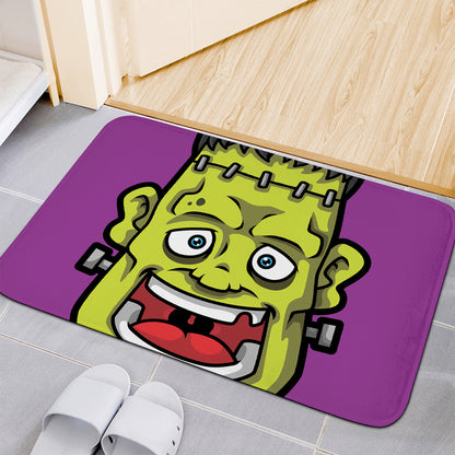 Cartoon Frankenstein Print Indoor Door Mat